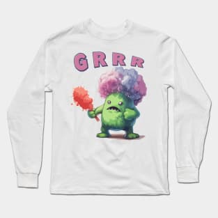 Just a Growling Cute Monster Long Sleeve T-Shirt